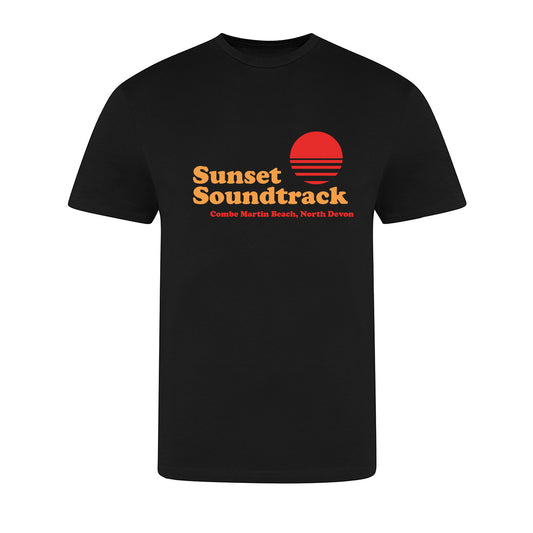 Sunset Soundtrack T-Shirt - Deep Black